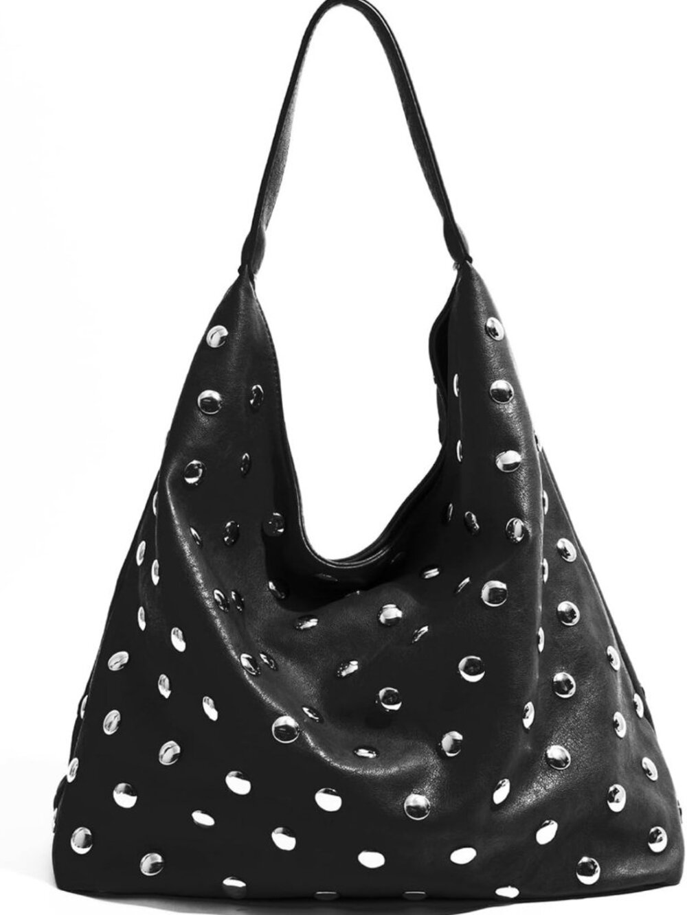 Stylish Vegan Leather Studded Tote Bag for Women - Chic & Trendy Handbag